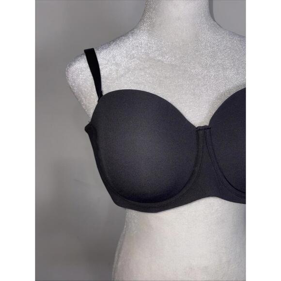 NEW Skims Fits Everybody Underwired T-Shirt Demi Bra Black Size 32DDD NWT - Picture 2 of 7